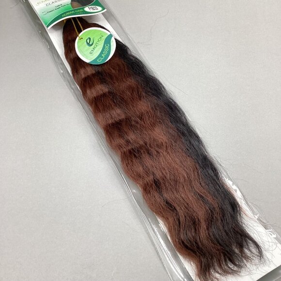 16” Black & Auburn P1B/33 Super Wave Bulk Micro Braiding Blend Hair - Picture 2 of 5